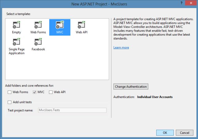 Create MVC Application